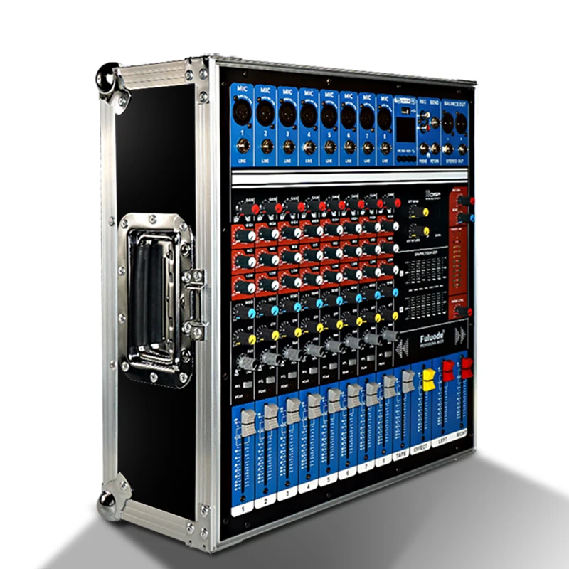 Fuluode 8 Channel Professional Mixer With power
