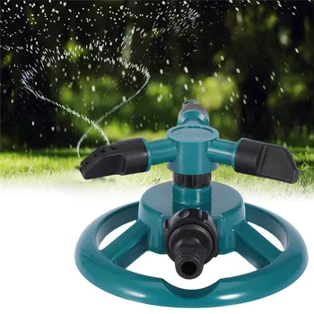 

Garden Sprinklers Automatic Watering Grass Lawn 360 Degree Fully 3 Nozzle Circle Rotating Irrigation System 2019