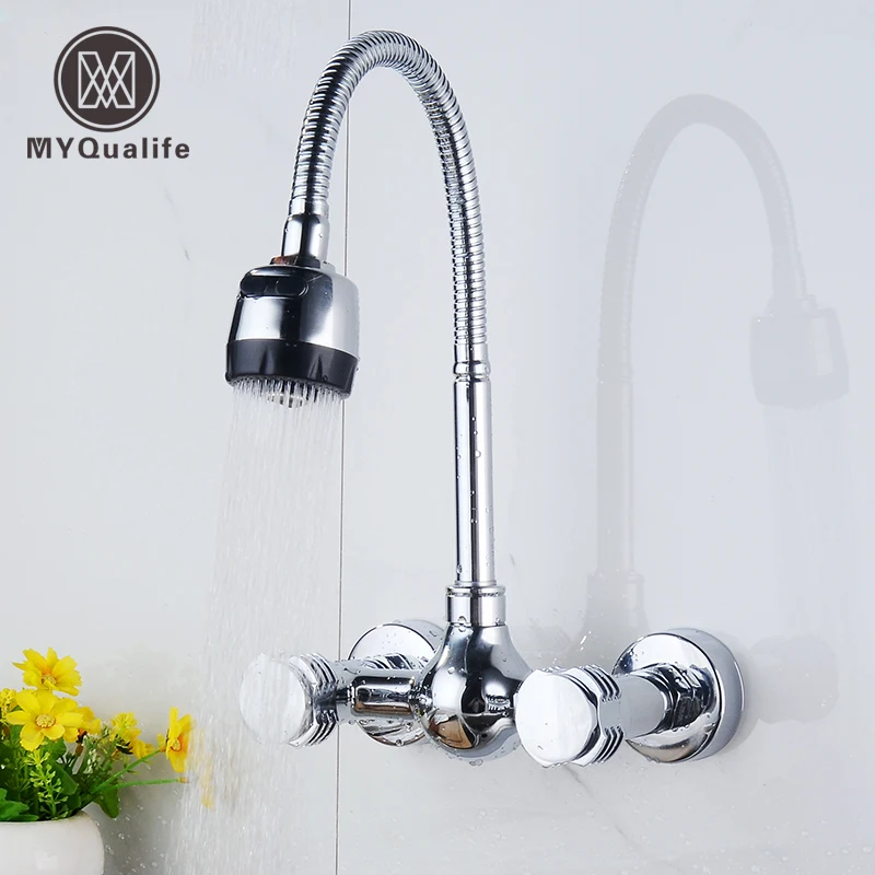 Vidaxl Bathroom Bidet Mixer Tap, Chrome Finish, Deck Mounted Faucet