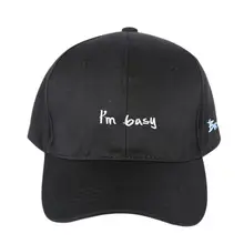 Для мужчин Для женщин летний спортивный шляпа Я занят Письмо Печатные Открытый туристическая шляпа женские шапки Для женщин солнцезащитная Кепка 3 цвета