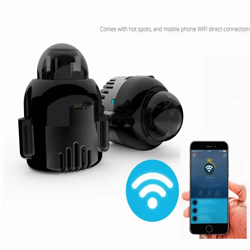 

High Quality HD 1080P Untal Mini Camera P2P WiFi Wireless Night Vision 360Degree Bracket Dashcam DVR Home Security Camera