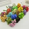 144pcs Artificial MINI Foam Roses Flowers for Home Wedding Decor Christmas Needlework Bride Wreath Gift Box Fake Plants Bouquet