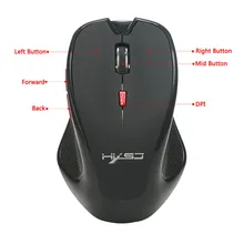 Горячая Bluetooth 3,0 мышь беспроводная мышь 2400 dpi регулируемые Мыши для ПК компьютера ноутбука для DOY