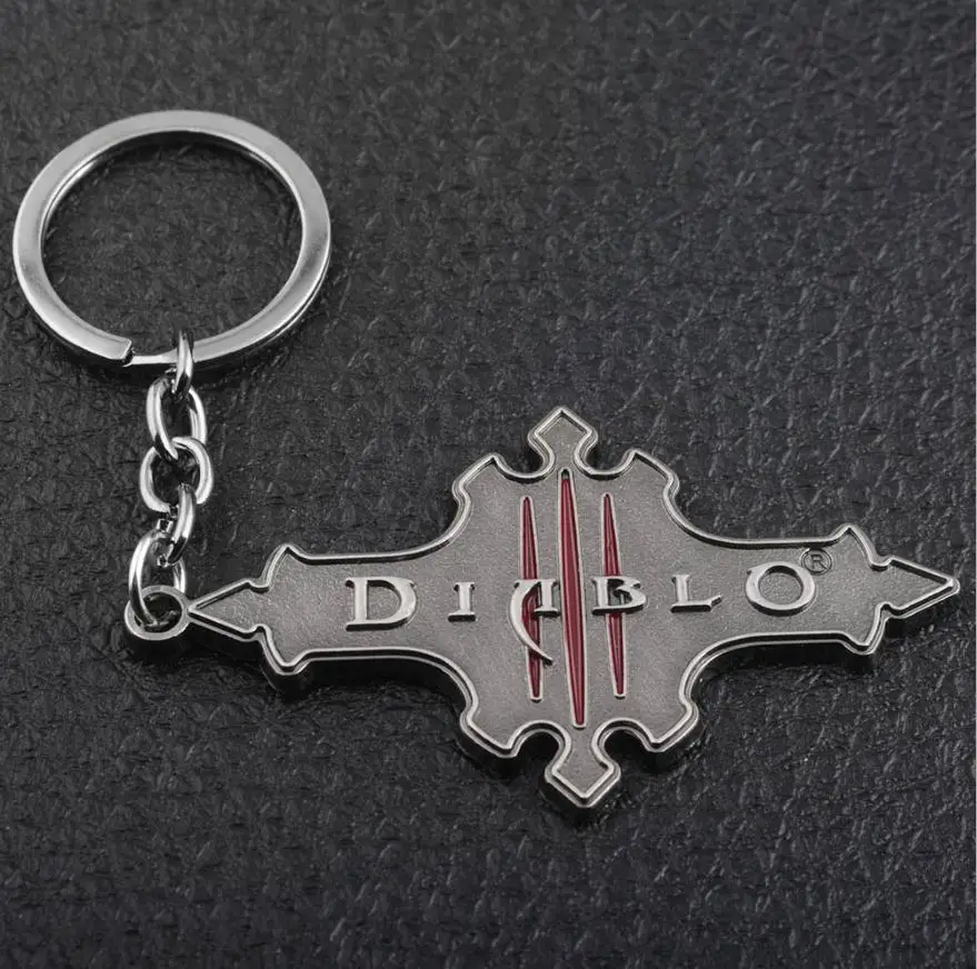 SG новейший брелок для ключей с логотипом Diablo 3, модная мужская цепочка для ключей для фанатов игр - Цвет: K398
