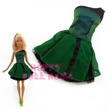 Free Shipping One PCS Doll’s Original Dress Princess Gown Casual Handmade Skirt For Barbie Doll christmas Gift Baby Toy