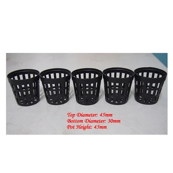 

500Pcs Middle Size Hydroponic Plant Pot Basket Plastic Net Slip Pot Aquarium Live Plant Fish Tank Free shipping
