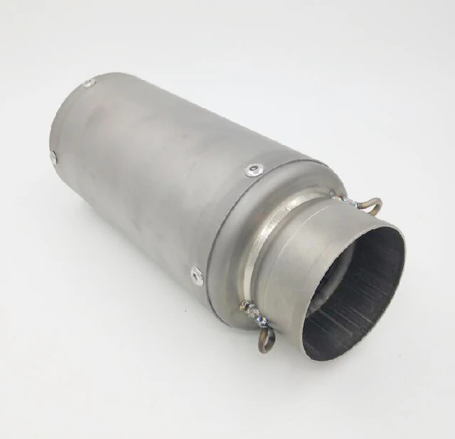 Titanium Alloy Motorcycle Exhaust Pipe Muffler with DB Killer Customized Inlet 51mm 61mm 63mm