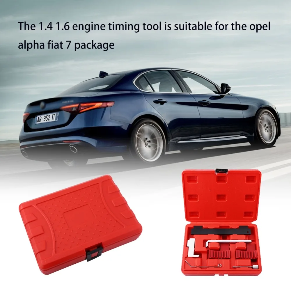 

7pcs Car Engine Timing Tool Kit Camshaft Locking Setting for Chevrolet Cruze/Orlando 1.4 1.6 1.8 for Fiat Croma 1.8 16v for Alfa