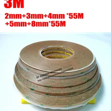 Микс 5 рулон(2 мм/3 мм/4 мм/5 мм/8 мм) Сильная адгезия 300LSE 9495LE двухсторонняя прозрачная лента для iphone ipad планшет дисплей Digitzer