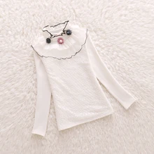 Новинка года; школьные блузки для девочек; одежда для детей; Одежда для маленьких девочек; милые детские рубашки с цветочным воротником; детская одежда; Blusas