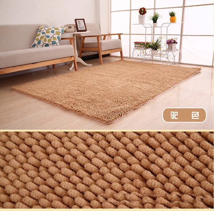 Drop Shipping Large Fluffy Chenille Non slip Floor Mats ...