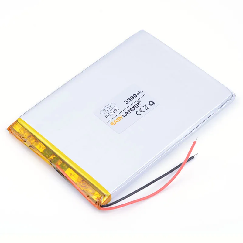 

3.7 V 3300 mah tablet battery brand tablet gm lithium polymer battery 4076100 For DIY Power mobile Power bank PAD DVD