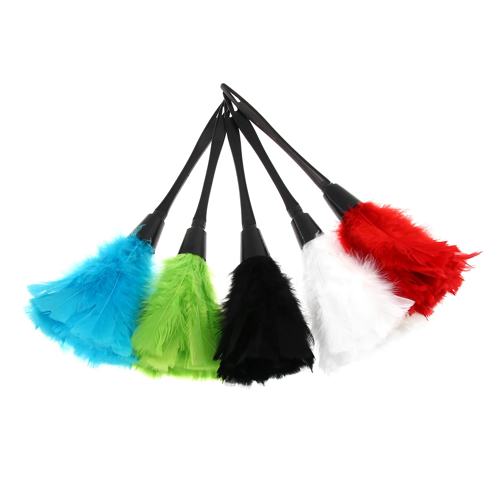 

Multicolor Feather Duster Anti-static Cleaning Dust Car Dashboard Cleaner Tools Colorful Feather Duster with Plastic Handle
