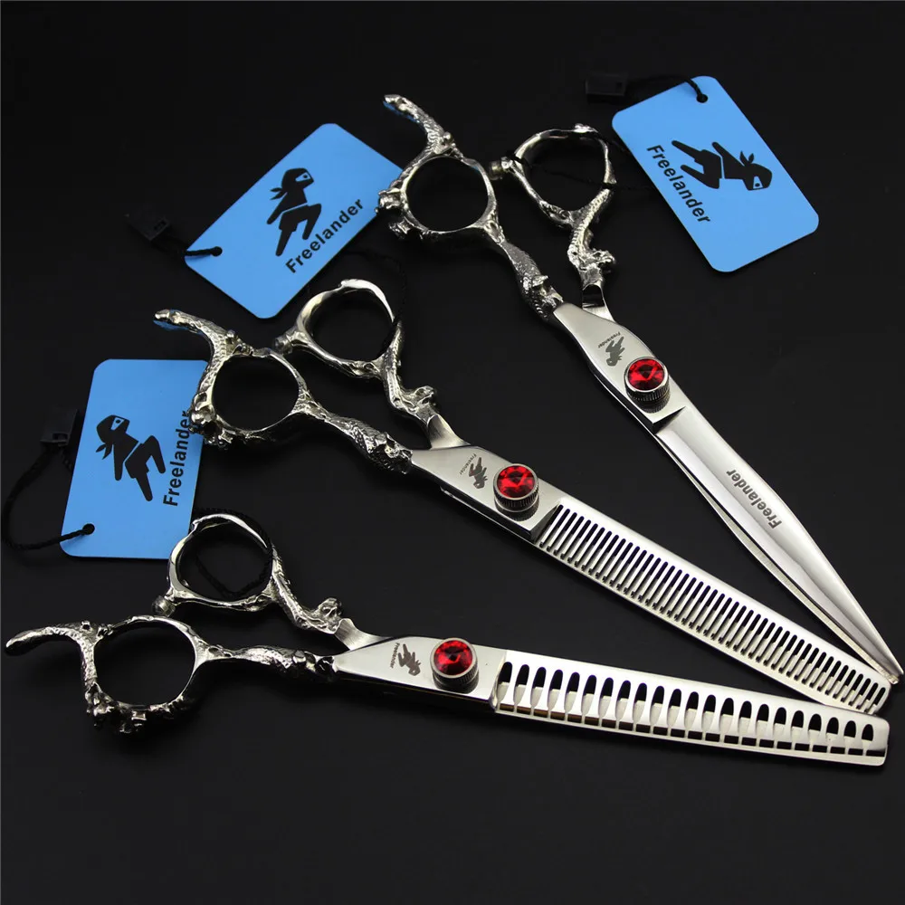 Professional Pet Dog Grooming Scissors 7.0 inch Sharp Cutting Thinning