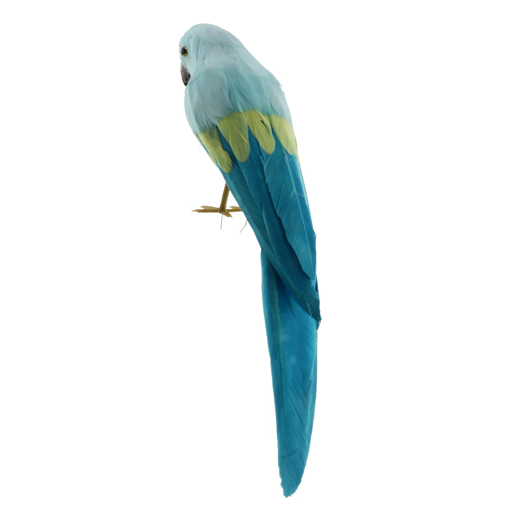 Simulation Parrot Model Artificial Feather Bird Animal Figurine Home Garden Sculptures Yard Law Ornament Decor Fancy Dress Party