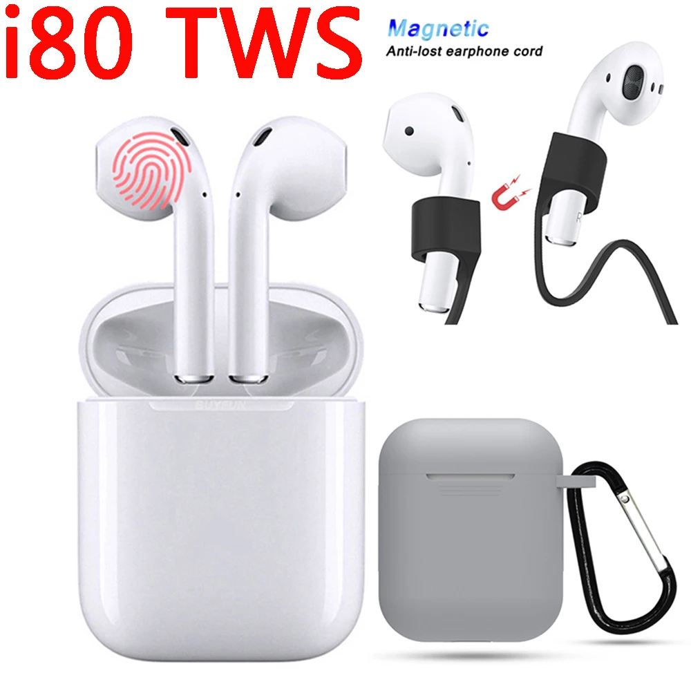 

Pop Up Earbuds With Wireless Charging TWS i80 Bluetooth Earphones W1 Chip i30 i60 Headset 1:1 Size Earphone For All Smart Phones