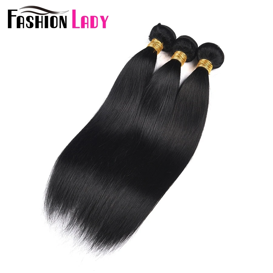 

Fashion Lady Pre-Colored Indian Straight Hair Bundles 1# Jet Black Human Hair Weave 3 Bundles Human Hair Extensions Non-Remy