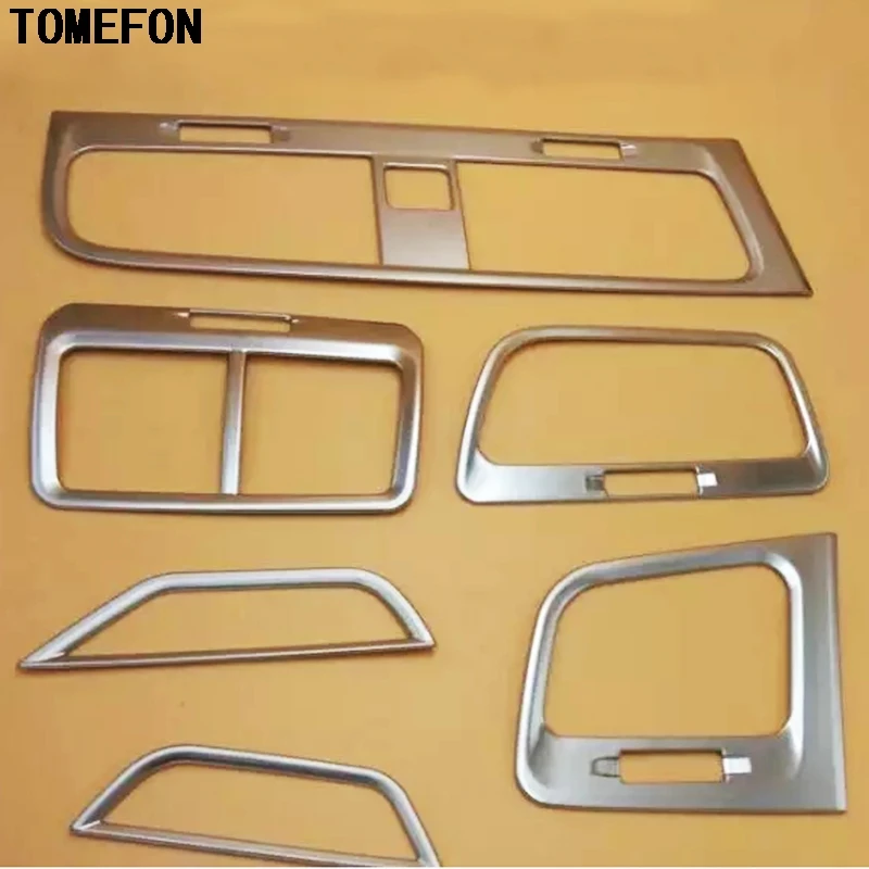 

TOMEFON Car Center Console Air Conditioning Vent Cover Outlet Panel Matte Trim 6pcs For Volkwagen Golf 7 MK 7 2013 2014 2015