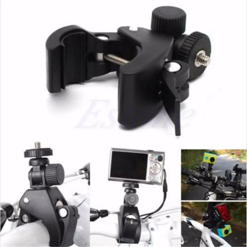 

New Portable Cyclin Handlebar 1/4 Mount Screw Clamp Bracket Tripod for Camera DV Gopro Hero