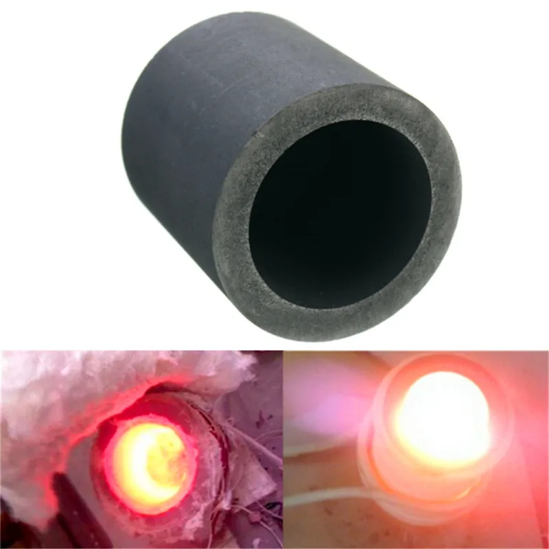 

6Oz Graphite Crucible Cup Furnace Refining Melting Gold Silver Tools 30x30mm