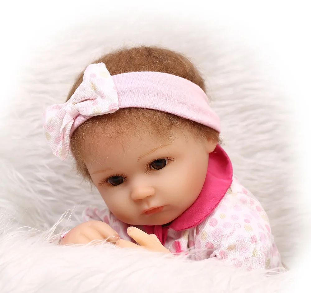 16 &quot40 см Reborn Baby Toy Мягкая силиконовая кукла винил для новорожденных девочек куклы