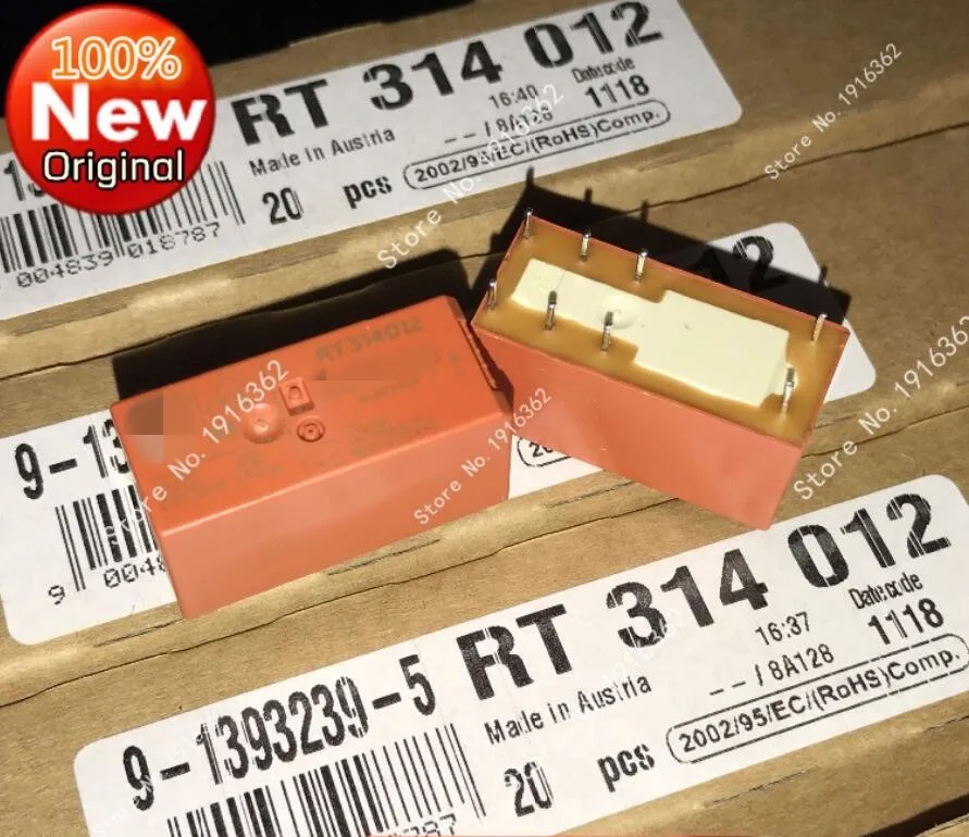 

100% new original relay 1pcs/lot SCHRACK power relay RT314012 12V 8PIN 16A