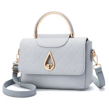 Новая женская сумка с застежкой-капелькой, расшитая блестками, сумки-мессенджеры, вместительная сумка на плечо, Женская однотонная Повседневная Сумка-тоут