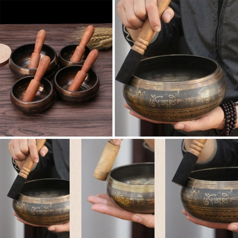 Tibetan Singing Bowl Buddhism Hand Hammered Yoga Copper Chakra Meditation Gift Tibetan Singing Bowl Buddhism Hand Hammered Yoga Copper Chakra Meditation Gift