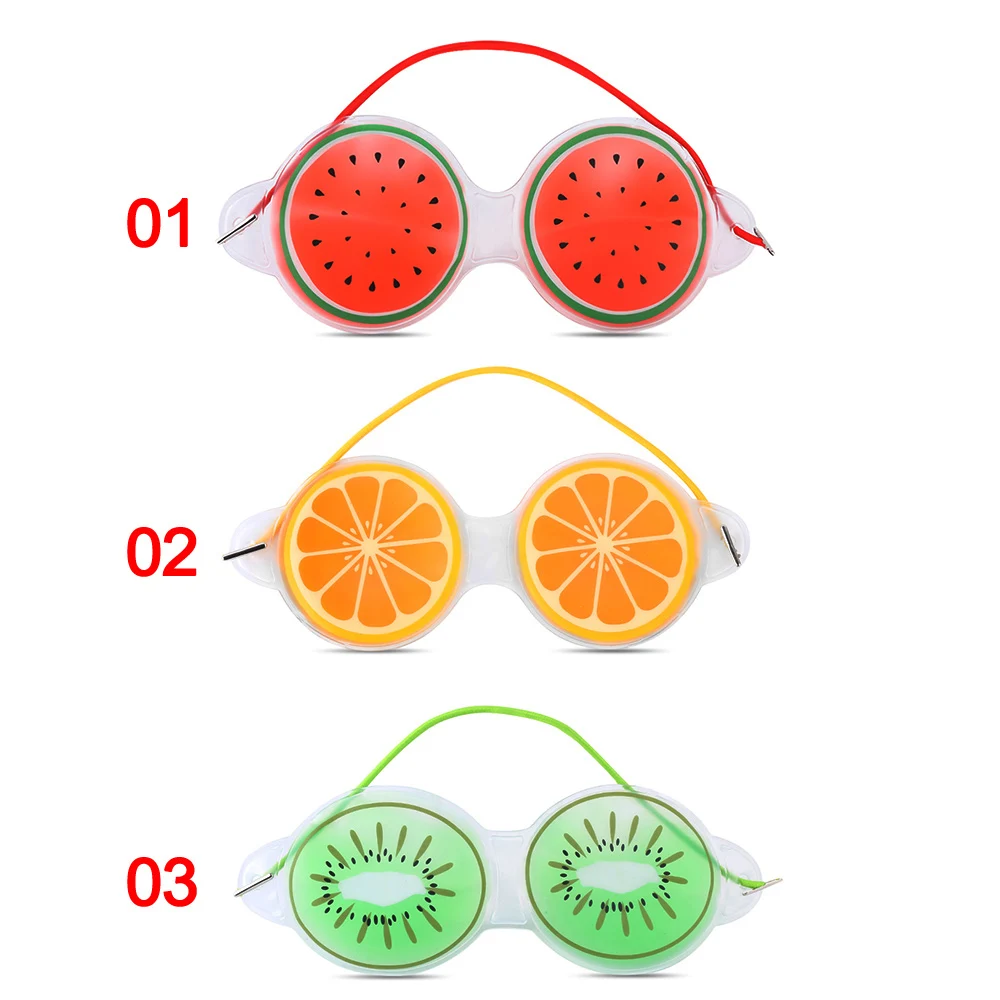 Фруктовая горячая холодная маска для глаз Спящая расслабляющая маска для глаз снятие усталости темный круг повязка для сна