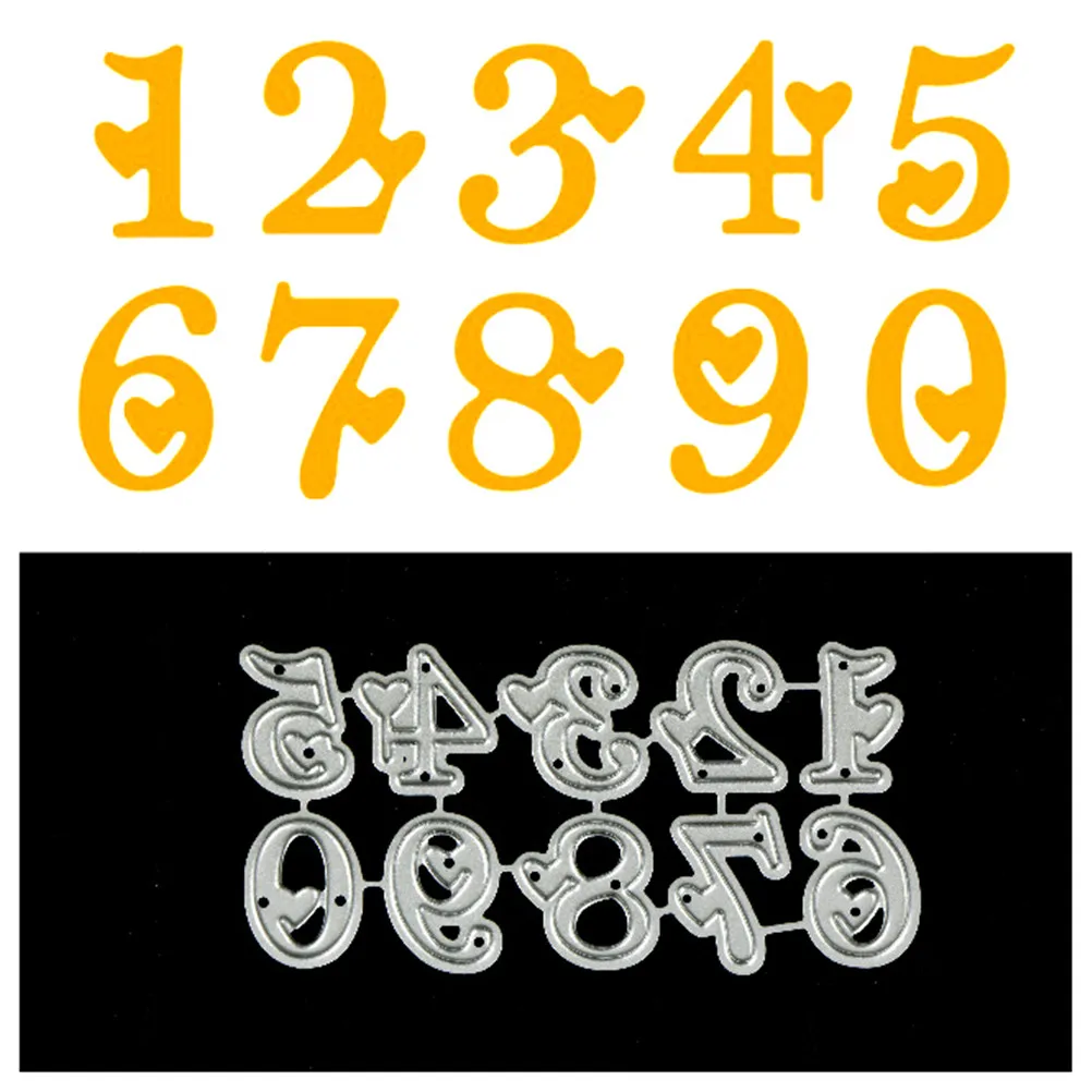 

26Pcs Capital Letters Alphabet Number Metal Steel Embossing Cutting Dies Craft Dies Scrapbooking 3D Stamp Handmade Card