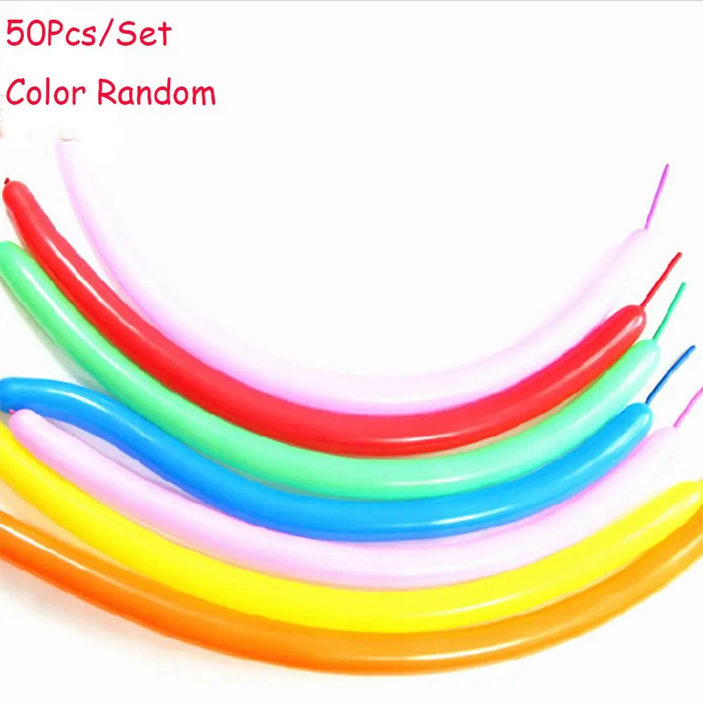 

Latex Long Balloons for weddings birthdays proms anniversaries Assorted Party Favors Decor Colourful Balloons 50Pcs Hot Sale