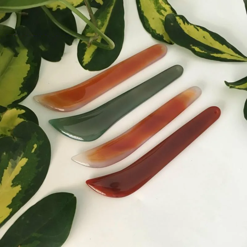 Free shipping1 pcs Natural jade Agate scraping plate With acupuncture Facial massage Free shipping1 pcs Natural jade Agate scraping plate With acupuncture Facial massage