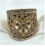 Золотой цвет серьги в виде колец, серьги-каффы в винтажном стиле; женские украшения, серьги с кубическим цирконием блестящие глаза(E0004