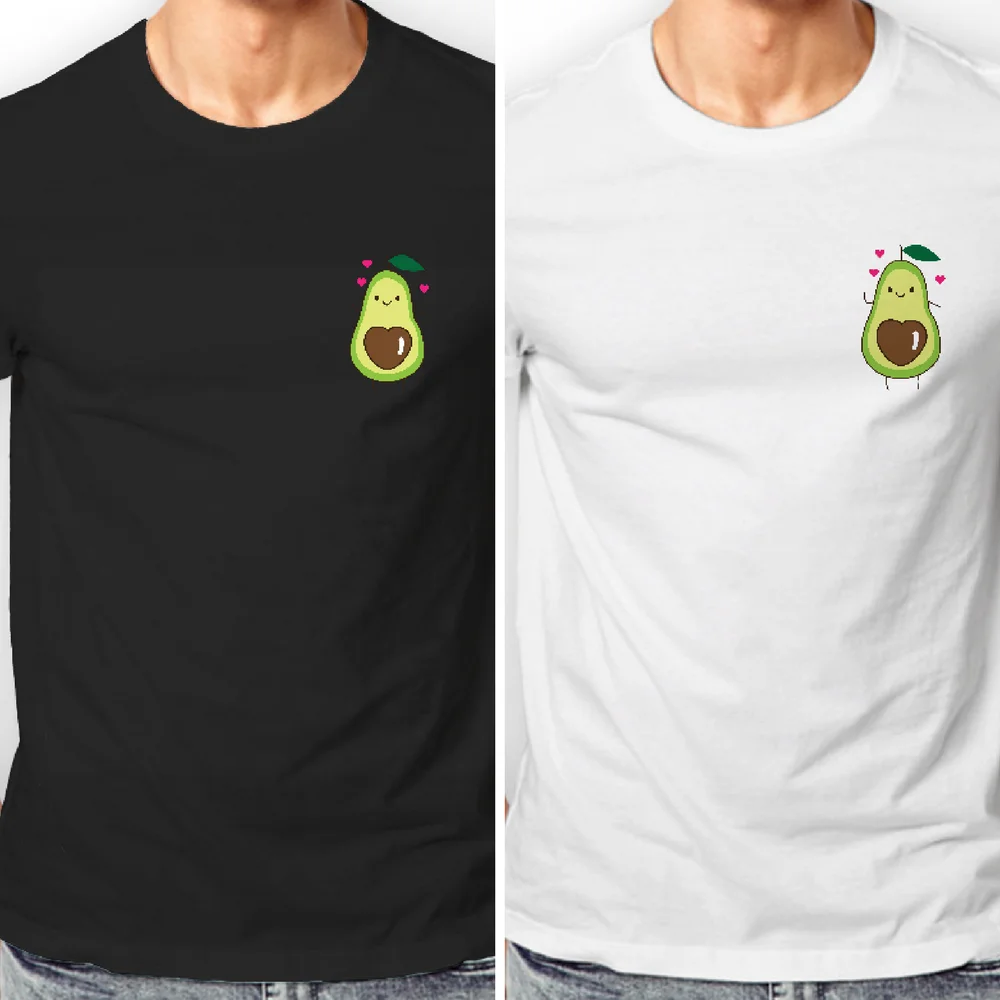 

2018 Hot Sale Summer Style Mens Designer Pocket Avocado Printed Cotton T Shirt Tee Shirt
