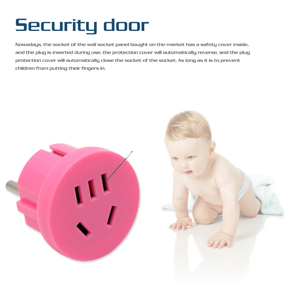 1PC US AU To EU Plug 2 Round Pin Socket USA AUS To Eur Europe Travel Wall AC Power Plug Wall Charger Outlet Adapter Converter (5)