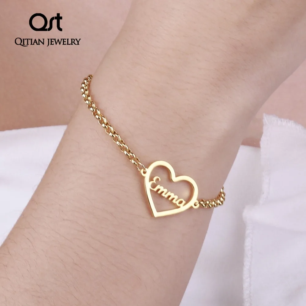 Personalizar Pulseras De Cuero Para Hombr Y Mujer Grabar Nombre Fecha ID Brazalete De Acero Inoxidable Regalo De Joyería - AliExprs