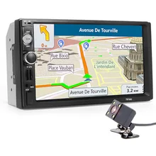 2 din autoradio Car Radio Multimedia Player GPS Navigation Camera Bluetooth MP4 MP5 Stereo Audio Auto Electronic steering-wheel