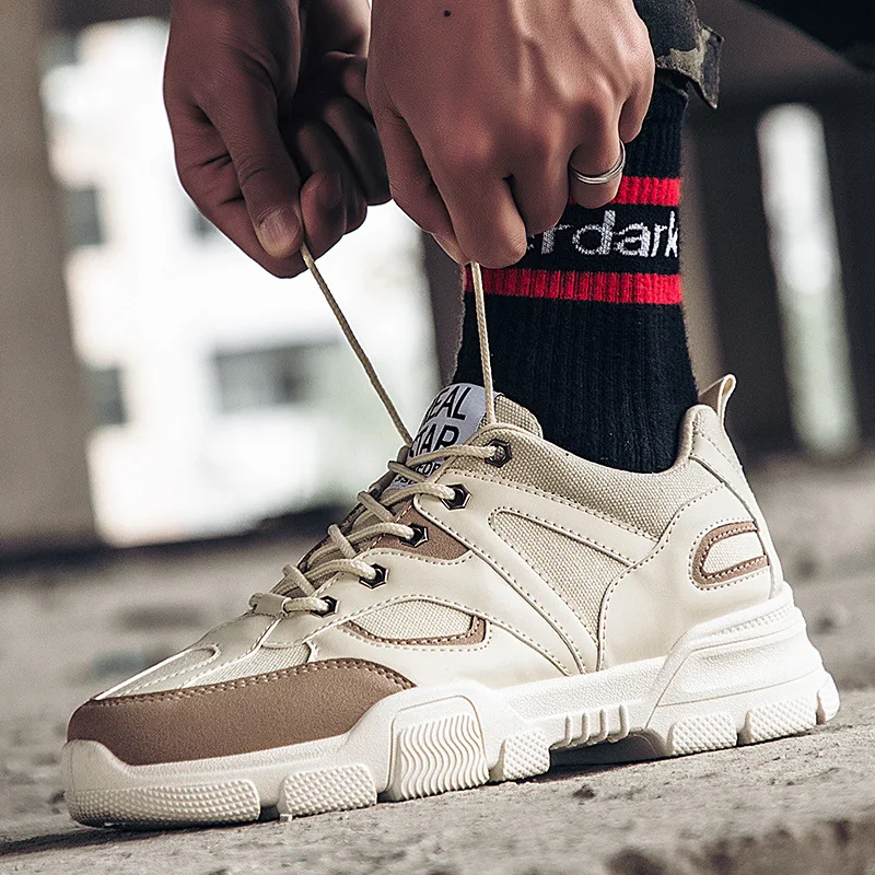 

Men Casual Shoes Fashion 2019 Tenis Masculino Spring Summer Breathable Outdoor Tooling Men Sneakers High Top Zapatillas Hombre
