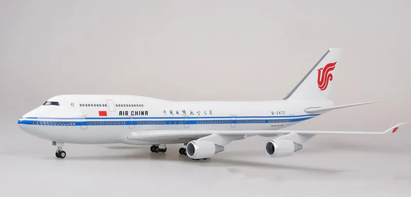 47 см 1/150 масштаб самолет Боинг B747 самолета Air China Airlines модель самолета W свет и литой колесный Пластик смолы плоскости