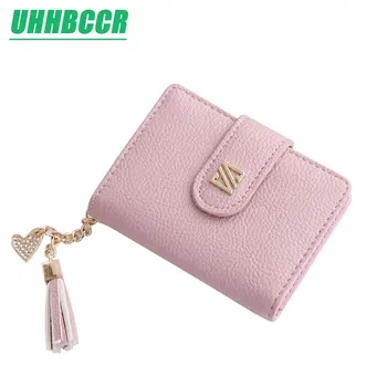 

UHHBCCR 20 Card Slots Pu Leather Women Card Holders Fashion Tassel pendant Credit Card Wallet Brand Women Business Card Holder
