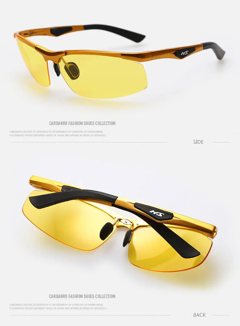 Мужские поляризованные солнцезащитные очки с алюминиево-магниевой оправой, солнцезащитные очки для рыбалки, вождения, UV400, поляризованные очки, стильные очки