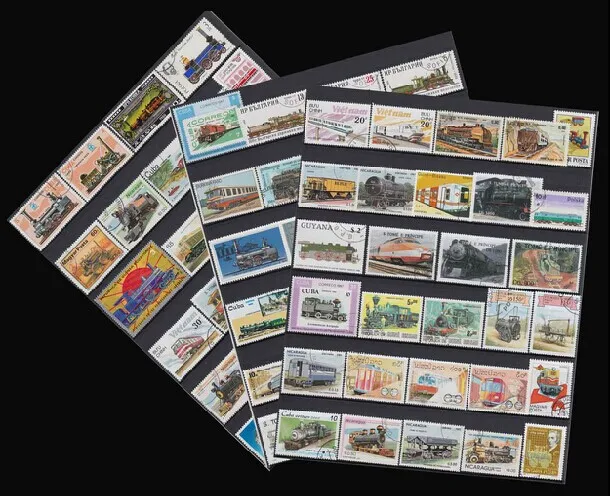 New 50Pcs/Lot Train Transportation All Different From Many Countries NO Repeat Unused Postage Stamps for Collecting | Дом и сад