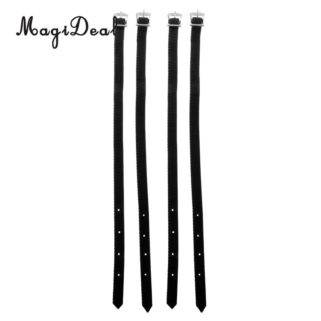 MagiDeal 4 pcs Thickened Weaved English Spurs Straps Horse Riding Equestrian