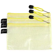 Школа Офис Ручка Pencile документы A6 файл держатель мешка желтый 3 шт