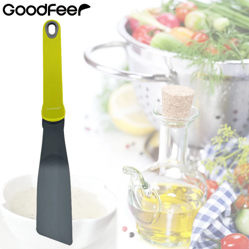 

Nylon Wide Slotted Turner Nonstick Pancake Flipper Tools Durable Spatula Frying Food Cooking Cookware kitchen Utensils Goodfeer