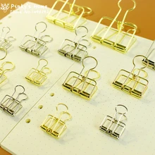 1 шт. Корея креативный Простой полый металлическая для бумаги зажимы для заметок зажим держатель зажимы