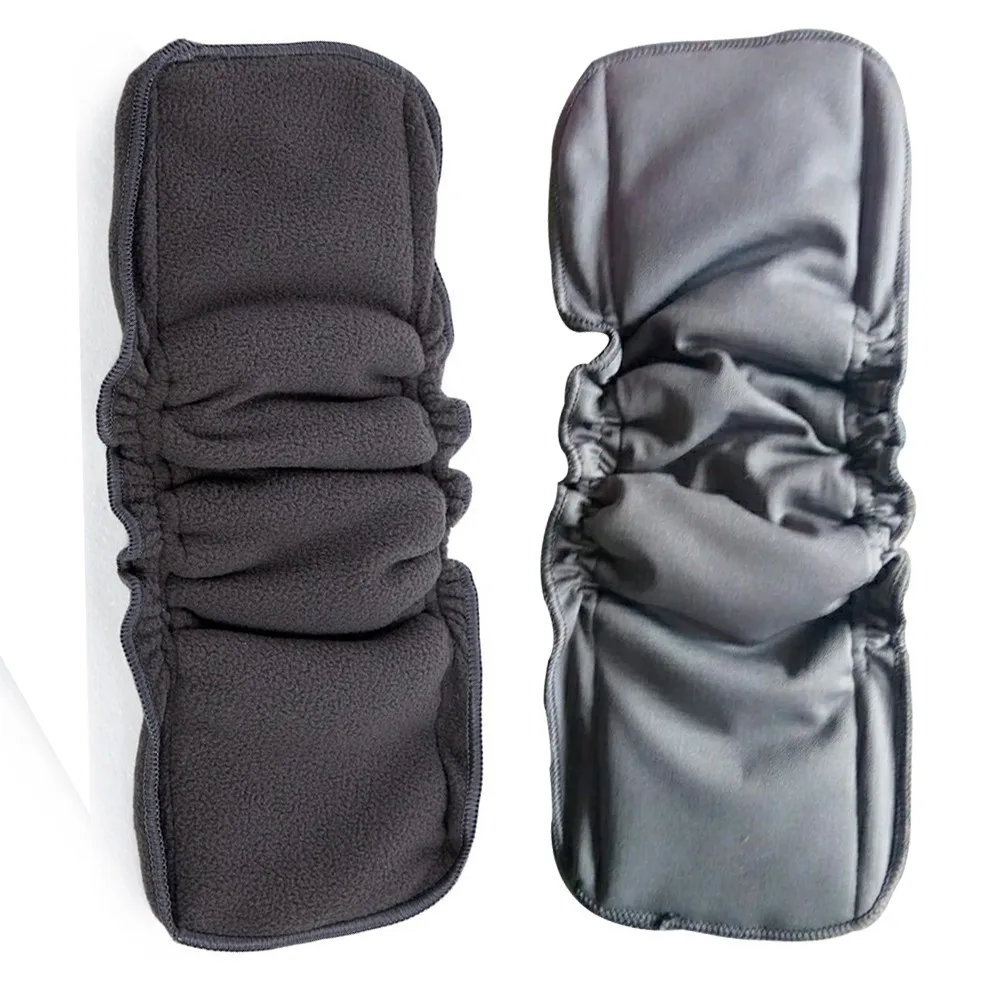 Gray Organic Charcoal Bamboo Inserts for Bamboo Pocket normal Diapers 5