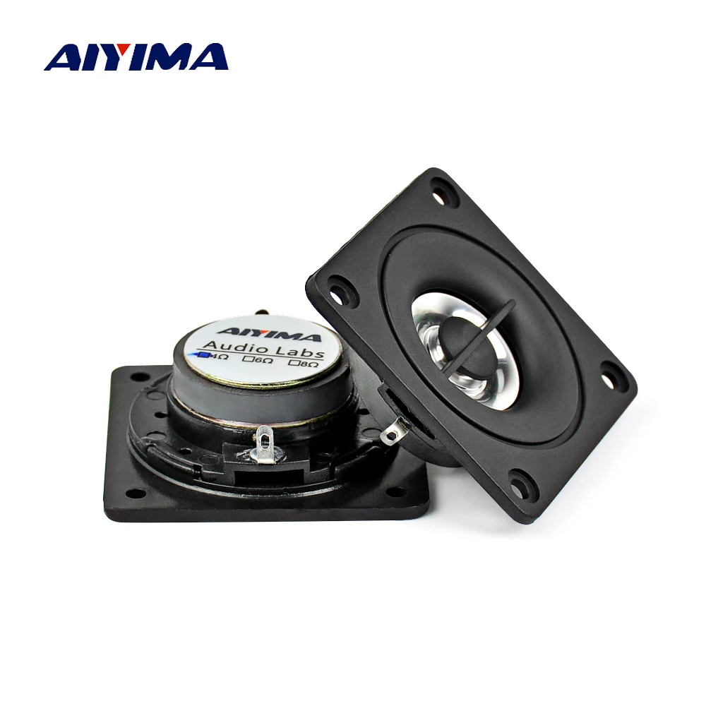 

AIYIMA 2Pcs 2Inch Mini Audio Portable Speakers 8 ohm 5W Treble Loudspeaker External Magnetic Tweeter Speaker For Home Theater