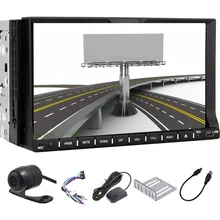 Pupug universal 7 ”de alta definición digital de pantalla táctil de navegación gps Reproductor de DVD 2 din Estéreo Del Coche en el tablero de FM Bluetooth RDS Radio + Cámara