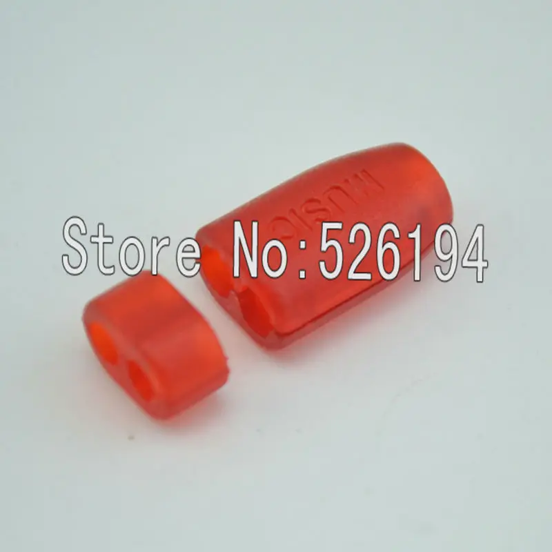 

Free shipping 10 pair 4mm Larger Size Red Y Splitter Adapter Set Kit For DIY HiFi Earphone Headphone